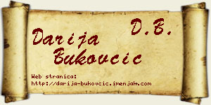 Darija Bukovčić vizit kartica